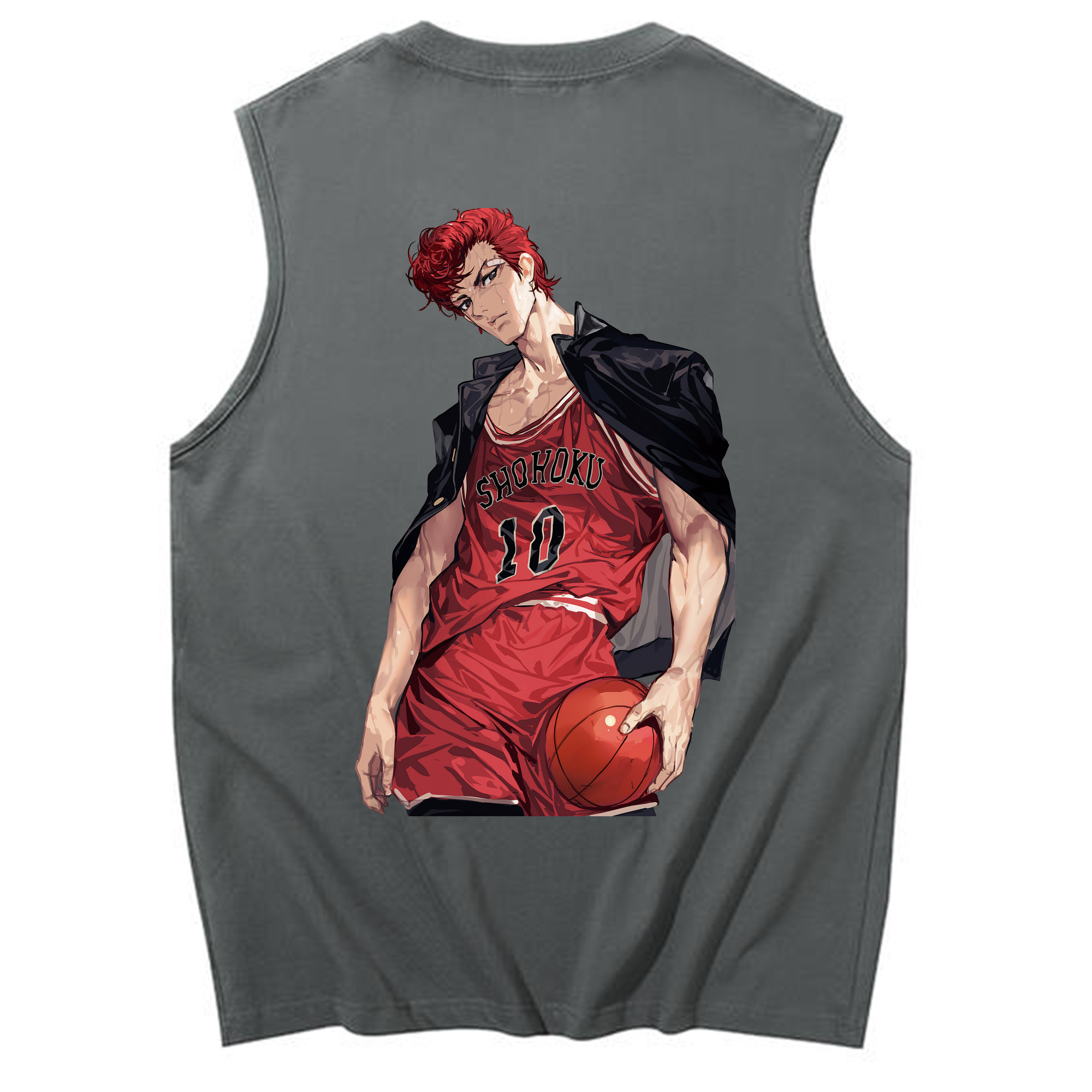 （画像用） SLAM DUNK／スラムダンク コットン100％タンクトップ（背面プリント）